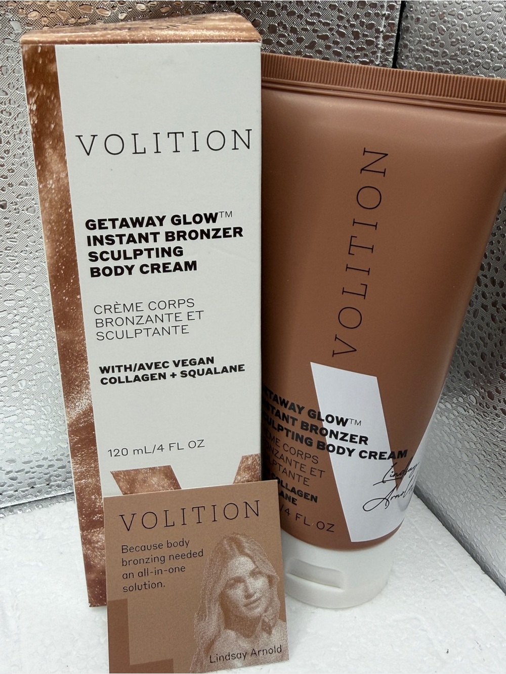 Volition Getaway Glow Instant Bronzer Sculpting Body Cream - Bronze